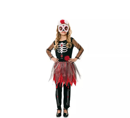 Disfraz de Catrina Esqueleto para niña