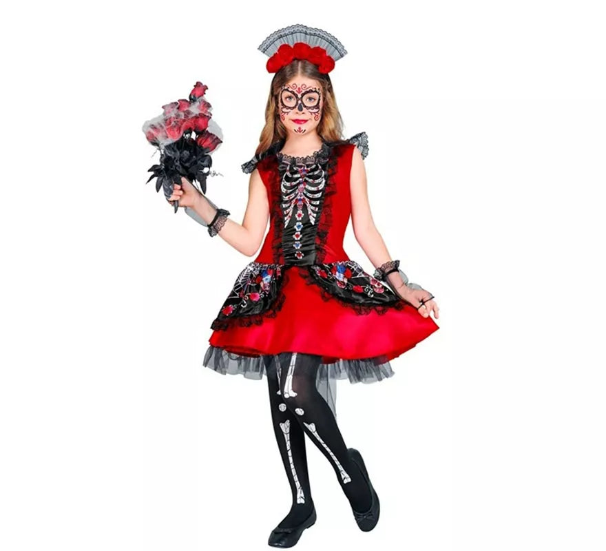 Translation missing: en.Disfraz de Catrina Esqueleto para niña