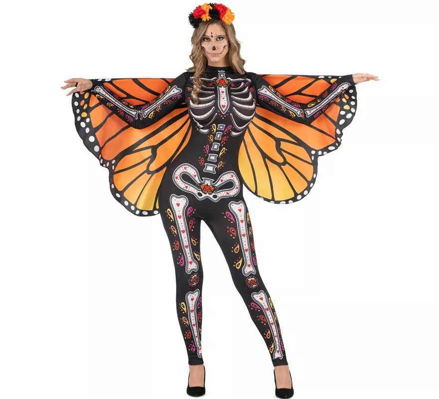 Translation missing: en.Disfraz de Catrina Mariposa Monarca para mujer