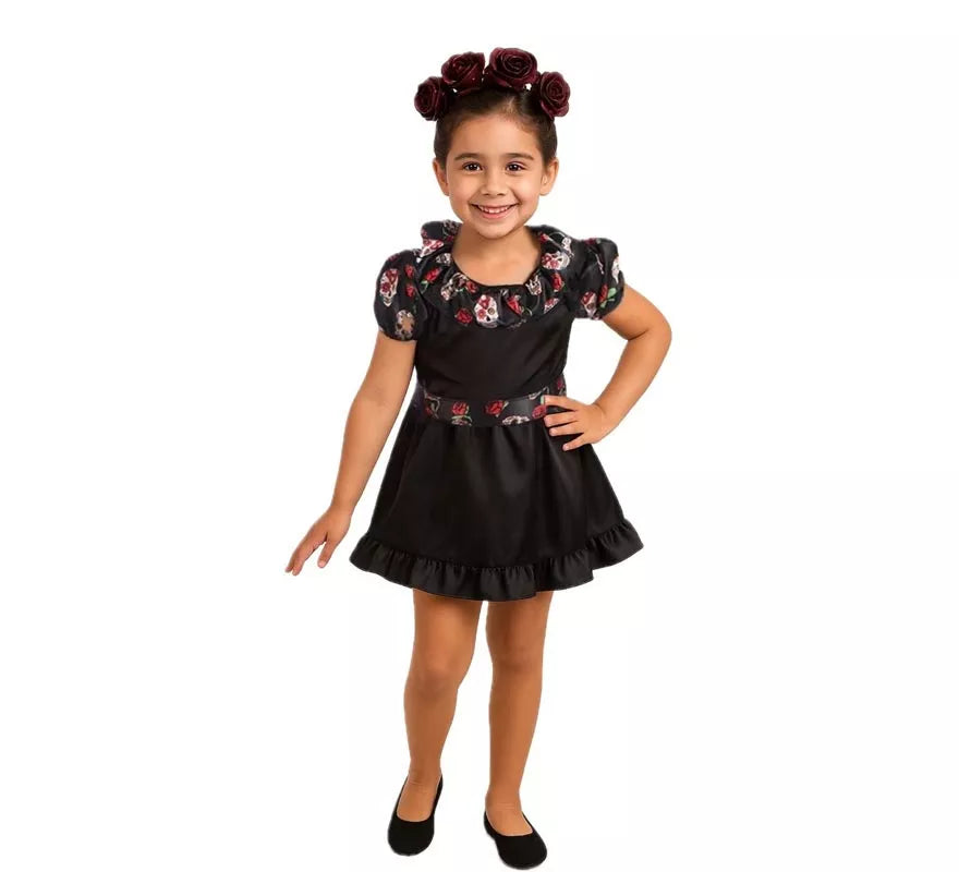 Translation missing: en.Disfraz de Catrina Negra para niña
