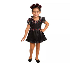 Black Catrina costume for girls