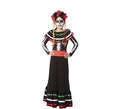 Disfraz de Catrina para niña