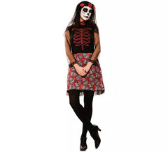 Red Catrina costume for women