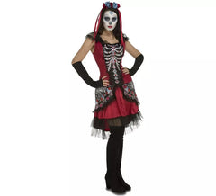 Red Catrina costume for women