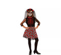 Disfraz de Catrina Roja para niña
