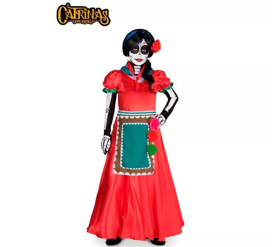 Translation missing: en.Disfraz de Catrina Rosabella para niña