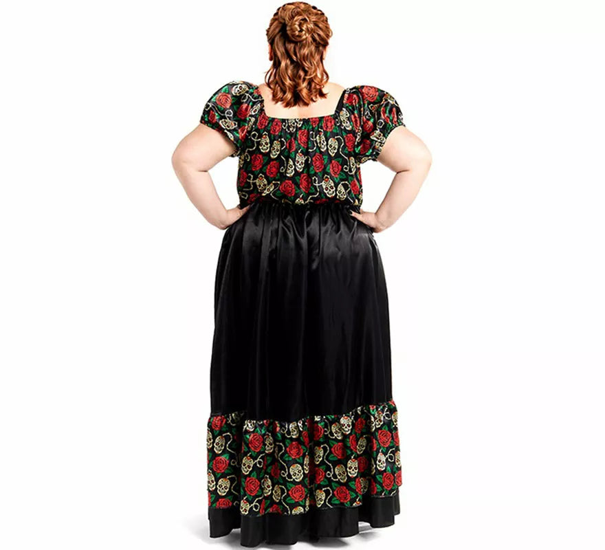 Translation missing: en.Disfraz de Catrina vestido largo negro para mujer