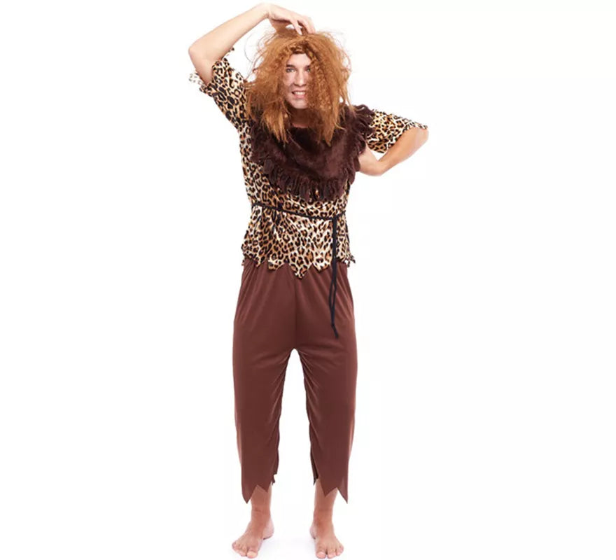 Disfraz de Cavernícola Animal Print para hombre