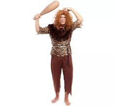 Animal Print Caveman Costume for Men