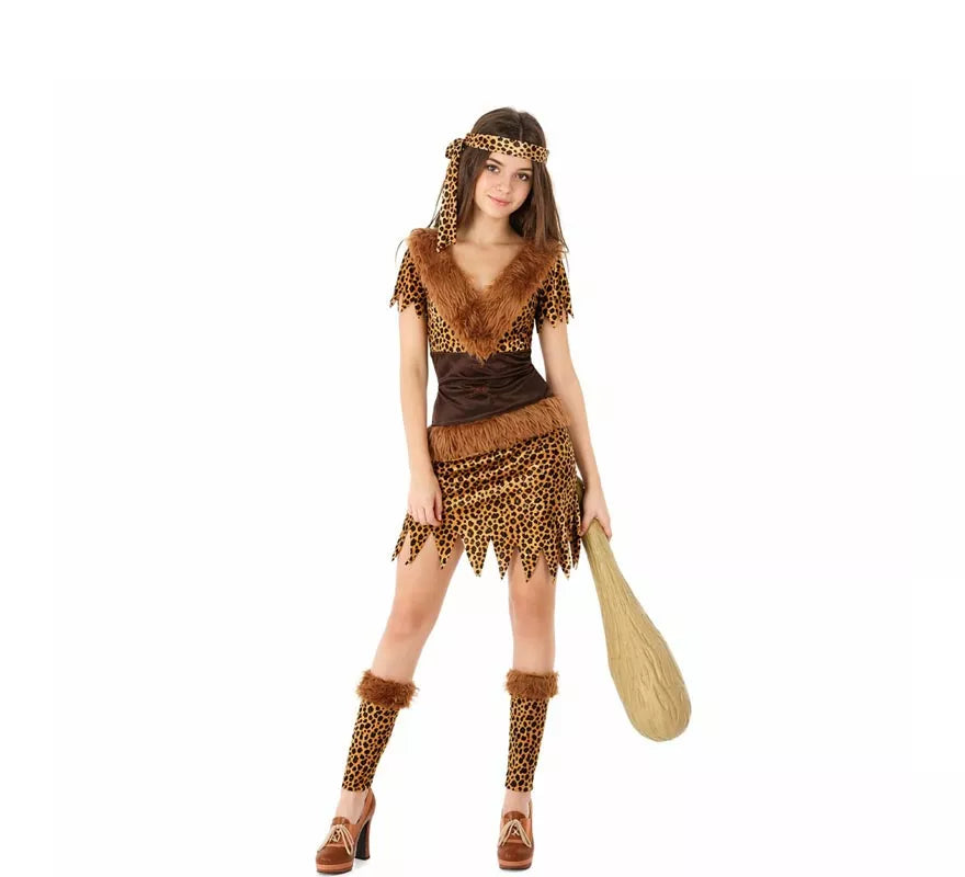Disfraz de Cavernícola Neandertal para mujer
