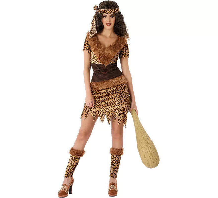 Disfraz de Cavernícola Neandertal para mujer