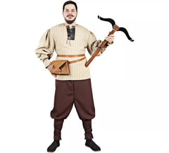 Beige Medieval Hunter costume for men