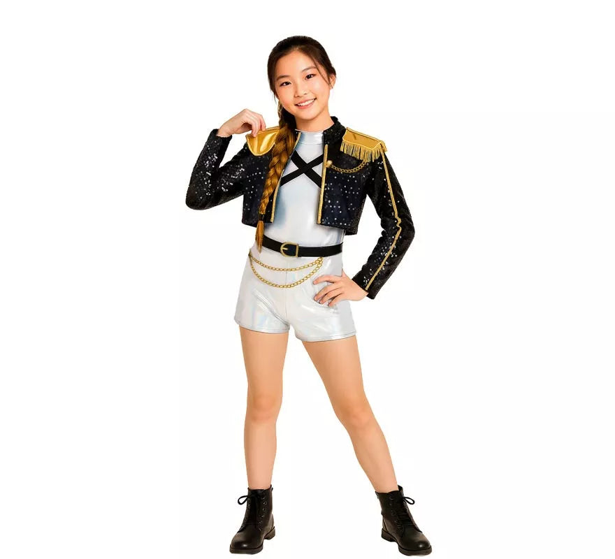 Translation missing: en.Disfraz de Cantante K-Pop Idol Premium para niña