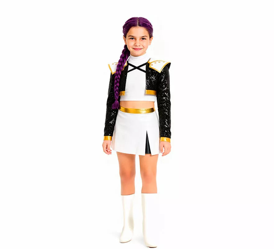 Disfraz de Cantante K-Pop Idol Classic para niña