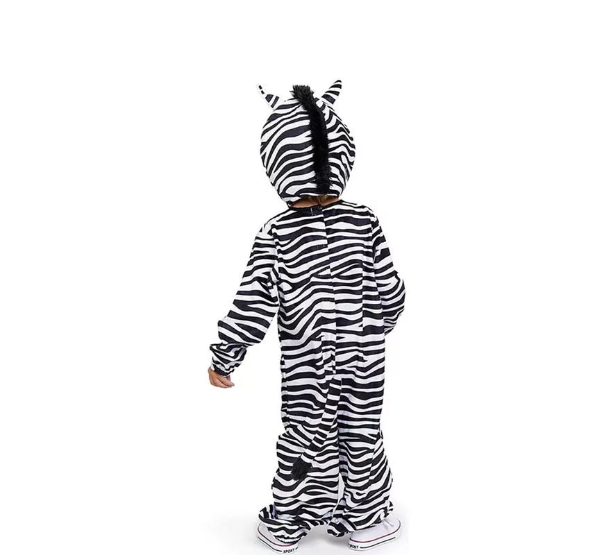Disfraz de Cebra capucha con orejas para bebé y niño