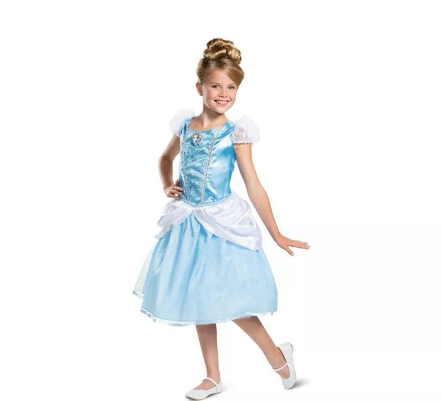 Translation missing: de.Disfraz de Cenicienta Disney Deluxe para niña
