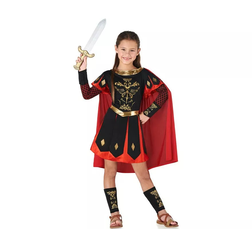 Translation missing: en.Disfraz de Centurión Romano rojo y dorado para niños