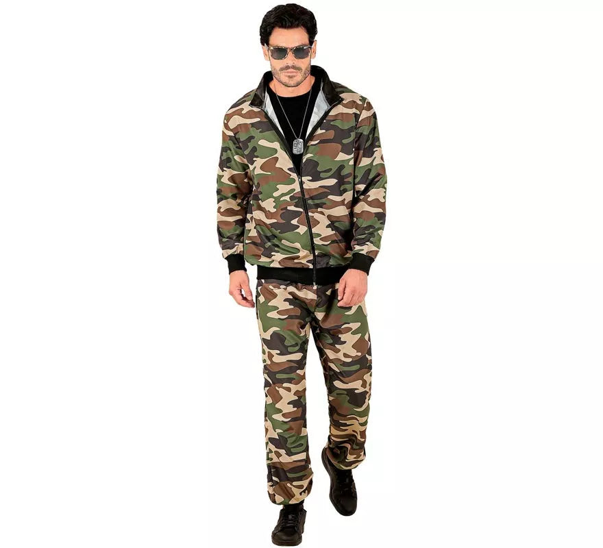 Translation missing: en.Disfraz de Chándal Party Fashion Camuflado para adulto