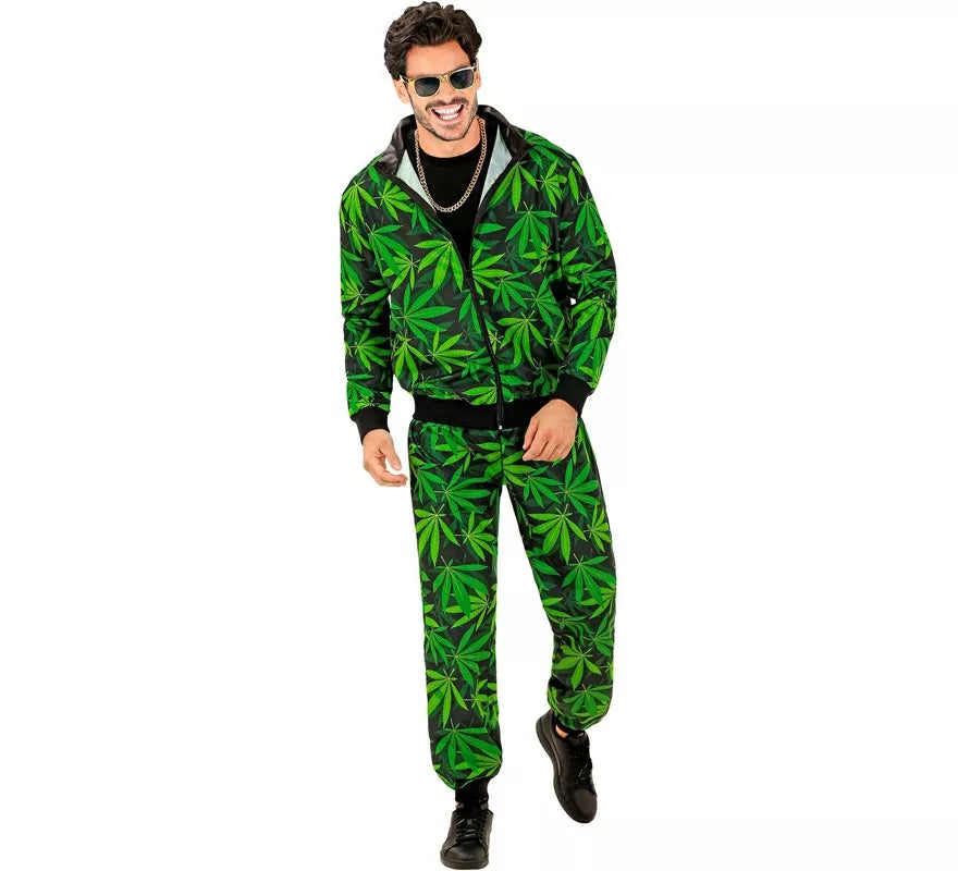 Disfraz de Chándal Party Fashion Marihuana para adulto