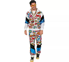 Men's Printed Pop Shell Tracksuit Costume