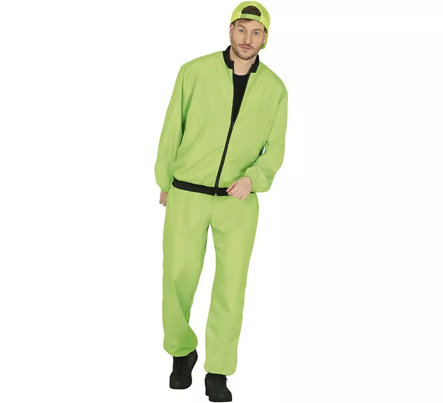 Translation missing: en.Disfraz de Chándal verde neón para hombre