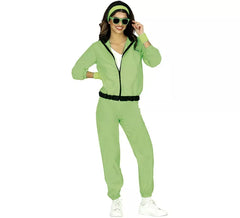 Women's Neon Green Tracksuit Costume