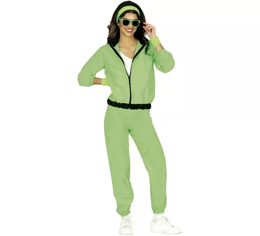 Translation missing: en.Disfraz de Chándal verde neón para mujer