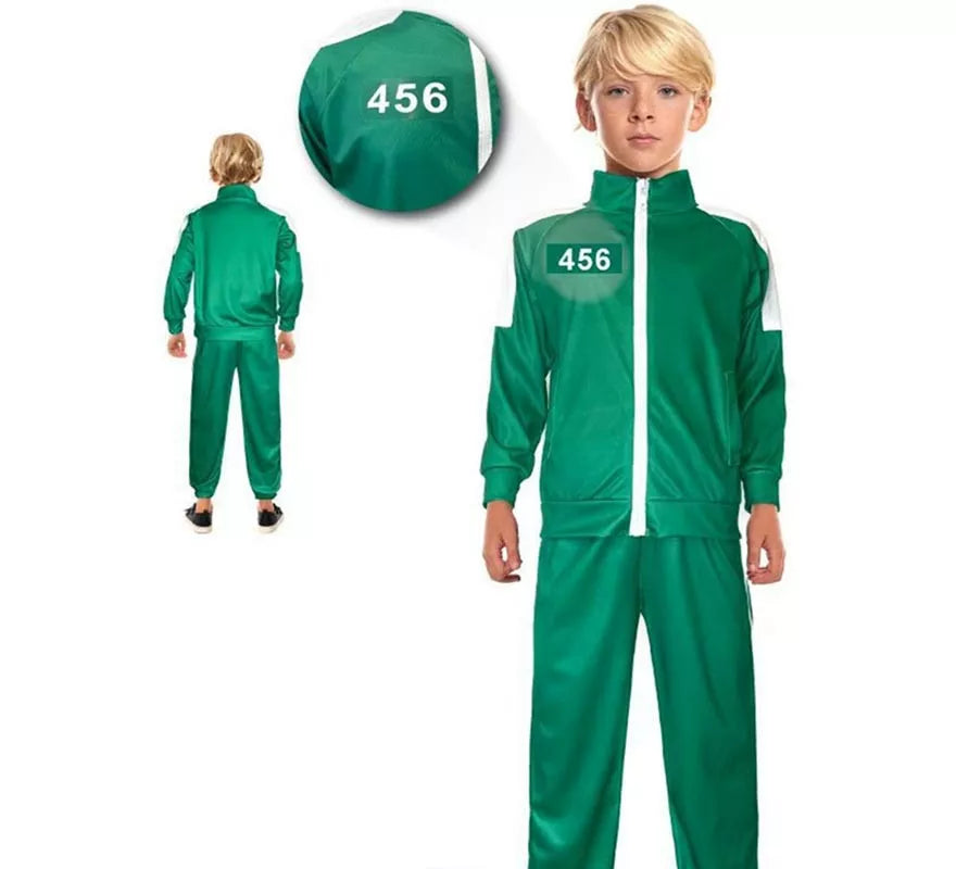 Disfraz de Chándal verde personalizable del Juego para niño