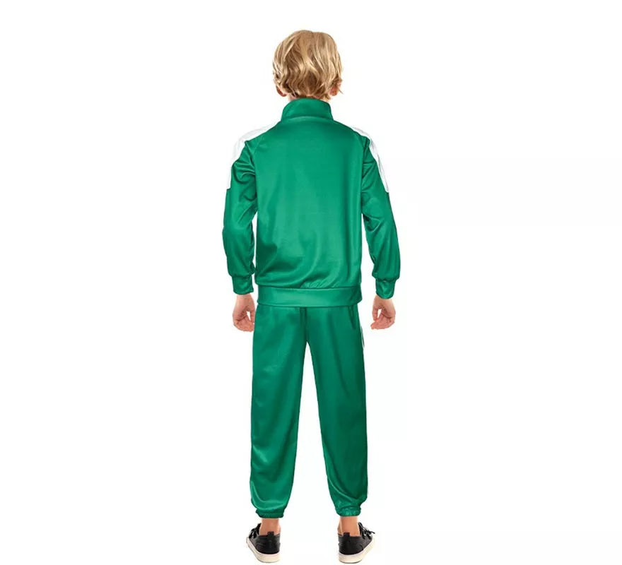 Disfraz de Chándal verde personalizable del Juego para niño