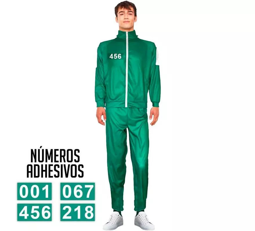 Translation missing: en.Disfraz de Chándal Verde personalizable para adultos