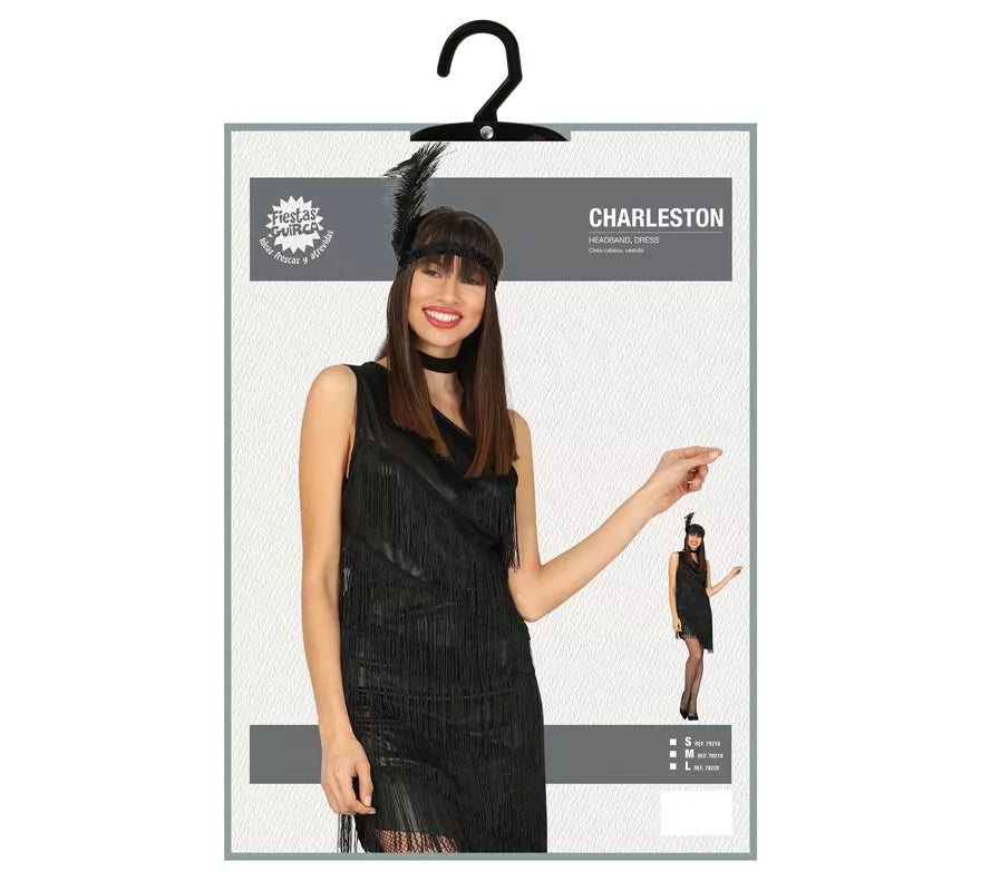 Disfraz de Charlestón Negro para mujer