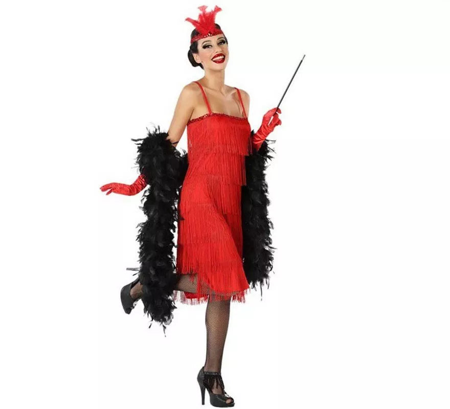 Translation missing: en.Disfraz de Charleston Rojo para mujer
