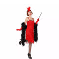 Disfraz de Charleston Rojo para mujer