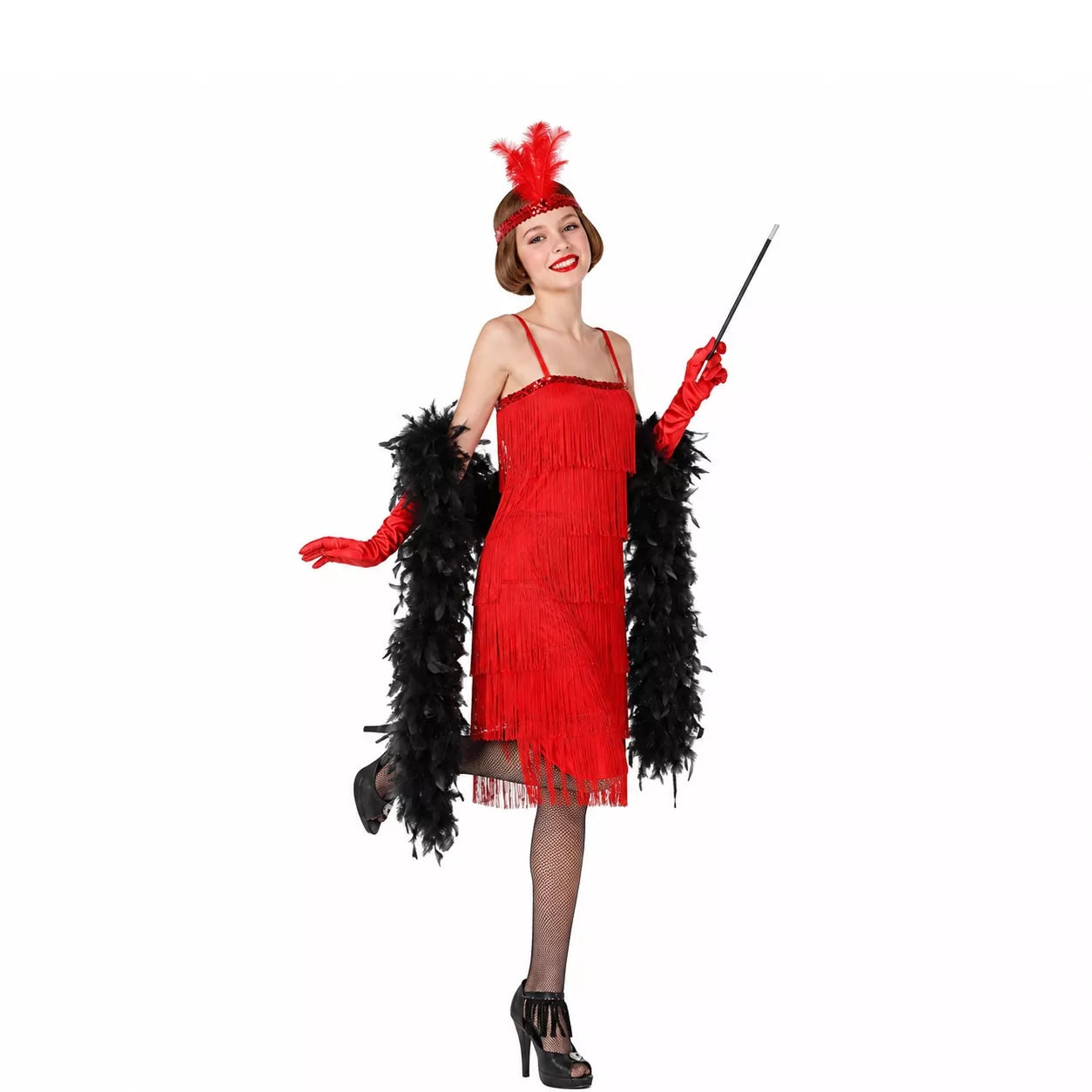Translation missing: en.Disfraz de Charleston Rojo para mujer