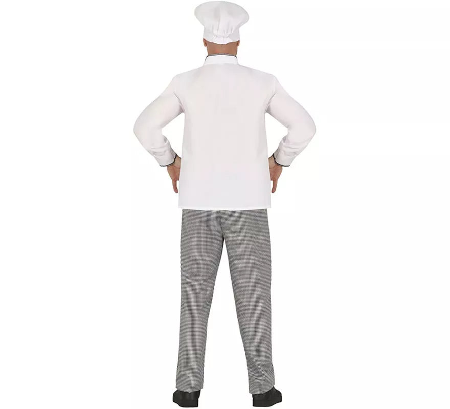 Translation missing: en.Disfraz de Chef blanco clásico para hombre