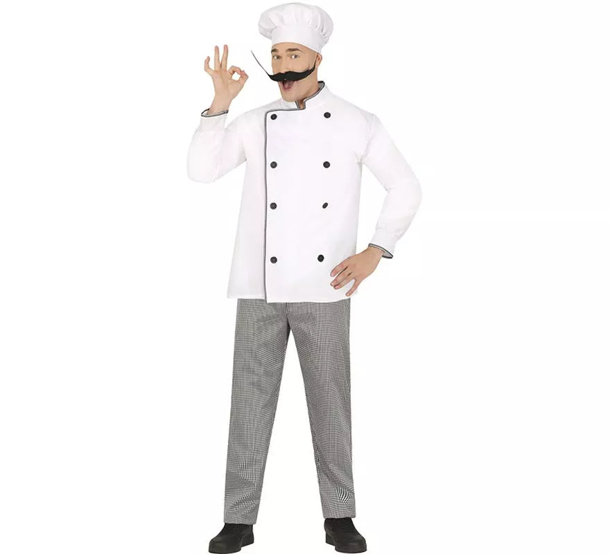 Disfraz de Chef blanco clásico para hombre