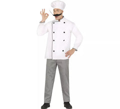 Classic white chef costume for men
