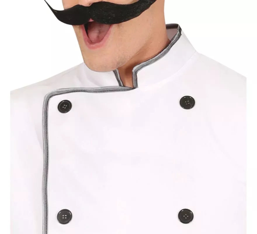 Translation missing: en.Disfraz de Chef blanco clásico para hombre