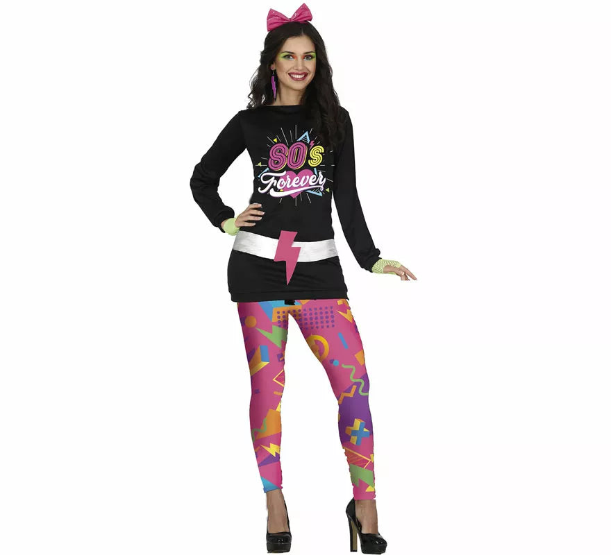 Disfraz de Chica de los años 80 para mujer