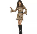 Disfraz de Chica Disco Leopardo para mujer