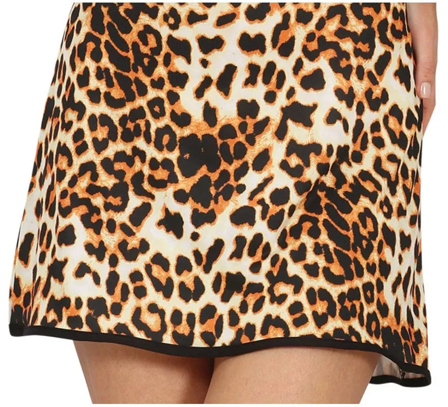 Disfraz de Chica Disco Leopardo para mujer