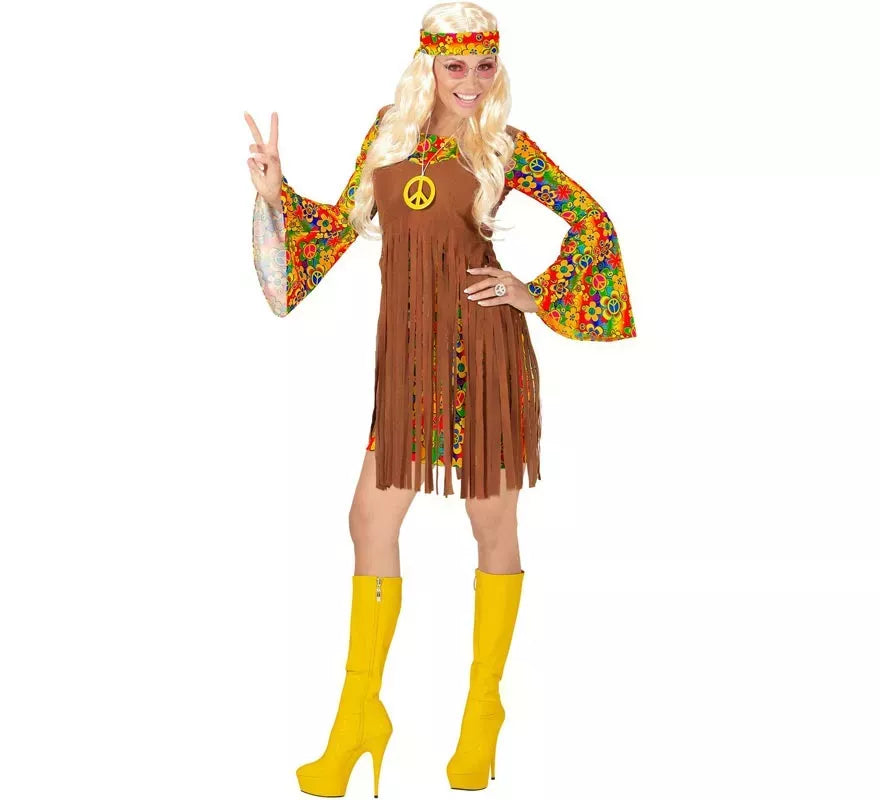 Translation missing: en.Disfraz de Chica Hippie flecos largos para mujer