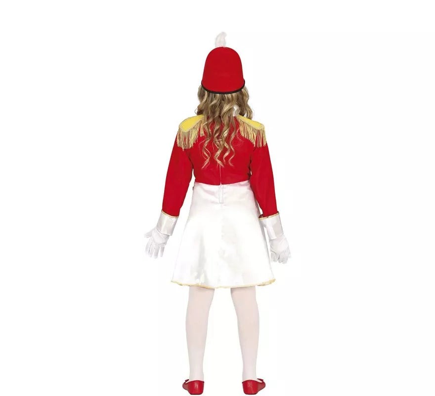 Disfraz de Chica Majorette con vestido para niña