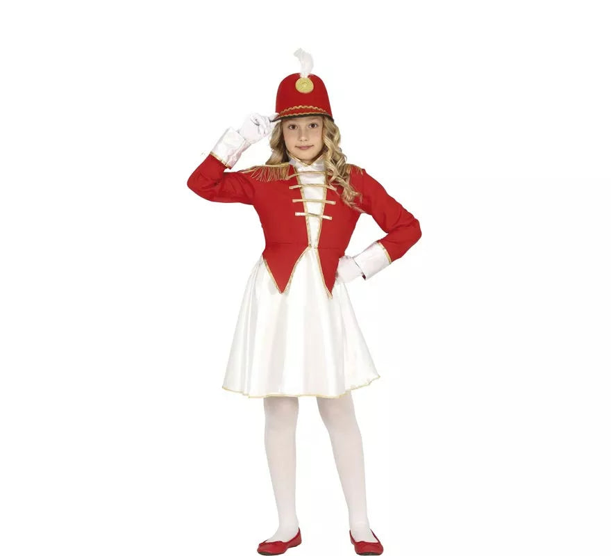 Disfraz de Chica Majorette con vestido para niña