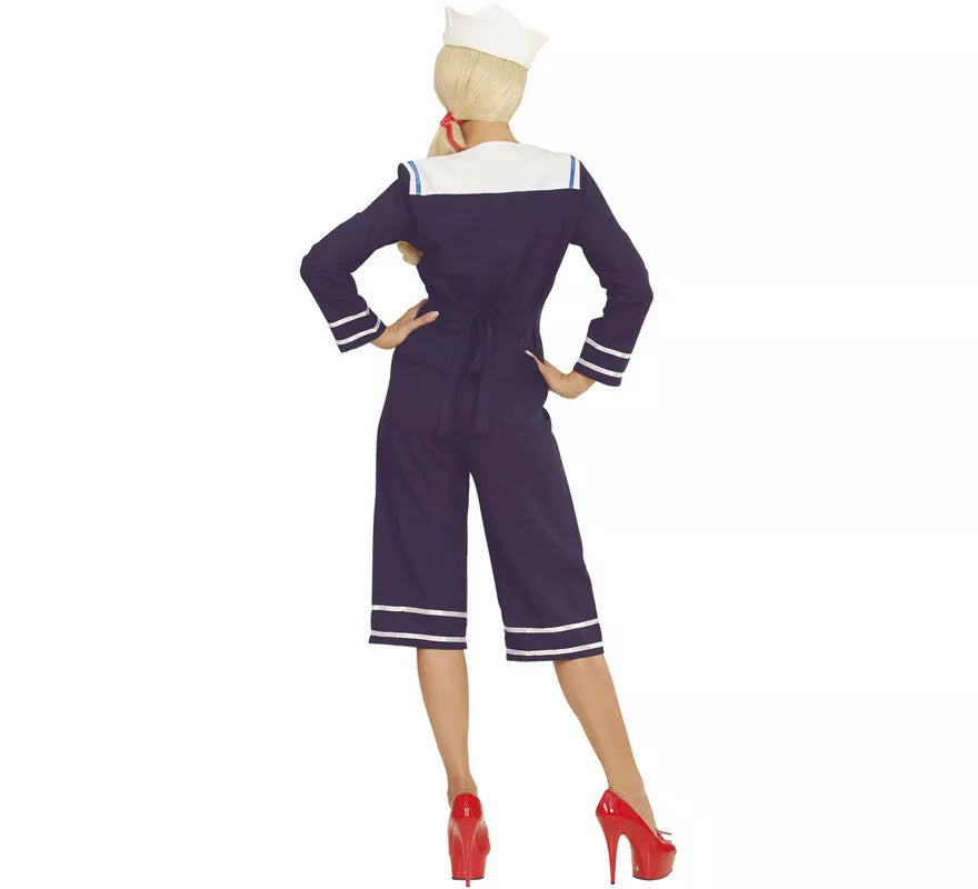 Disfraz de Chica Marinera Pin Up Años 50 para mujer