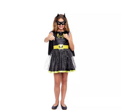 Black Comic Bat Girl Costume for girls