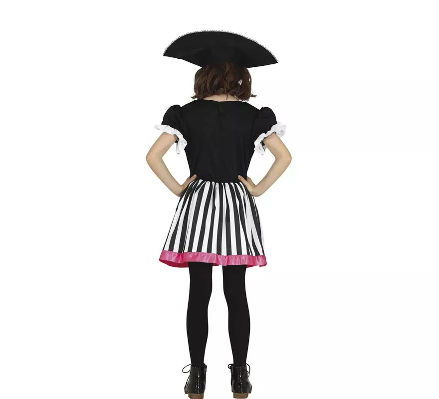 Disfraz de Chica Pirata Rosa para niña