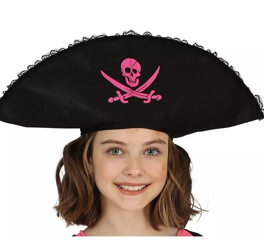 Disfraz de Chica Pirata Rosa para niña