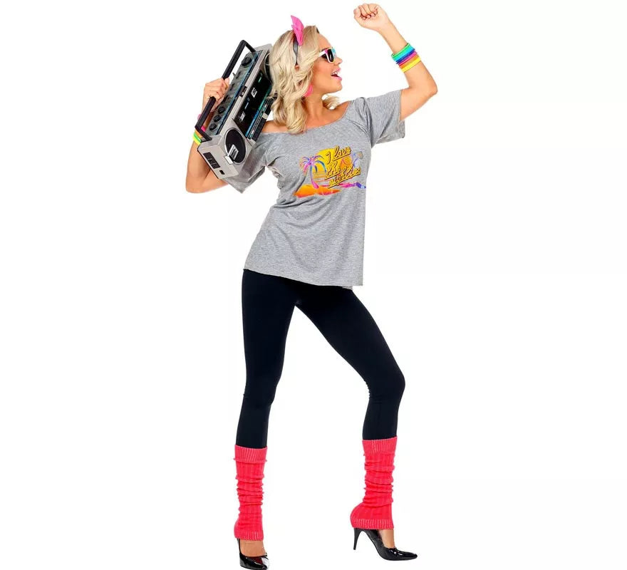 Disfraz de Chica Playera Años 80 para mujer