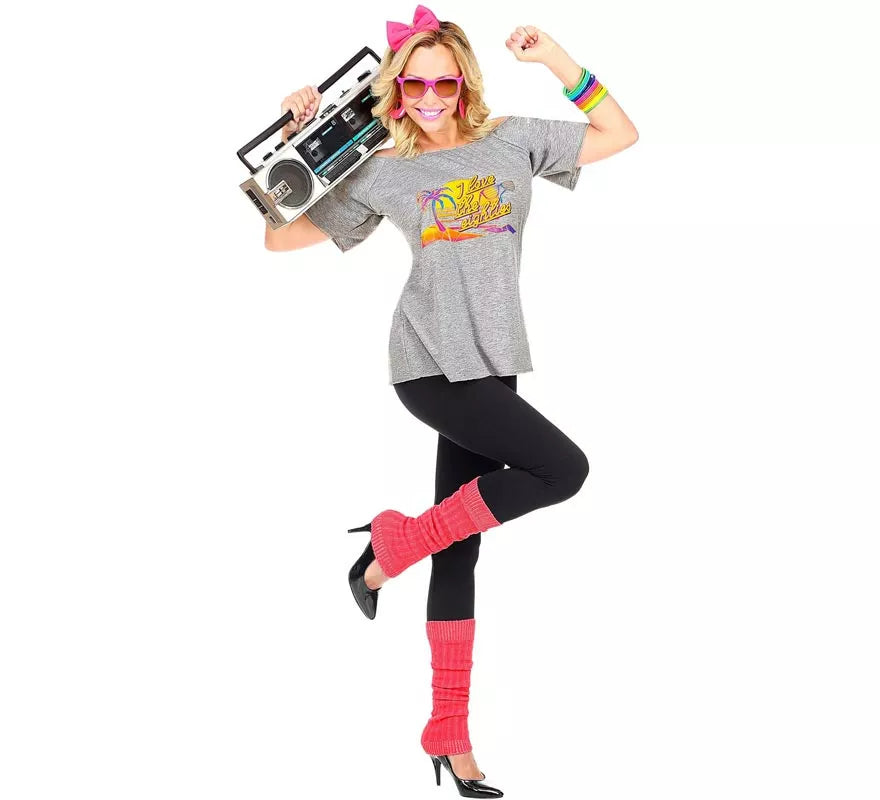 Disfraz de Chica Playera Años 80 para mujer
